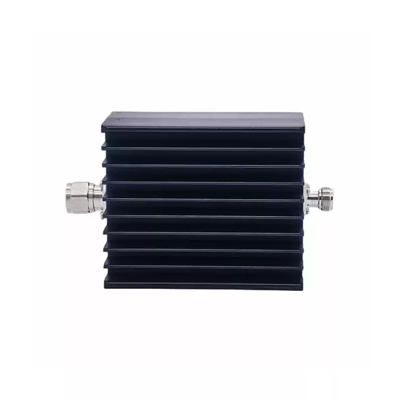 100W fixed attenuator, square shape (1-60dB), N-type male input and female output, DC-3GHz/4GHz