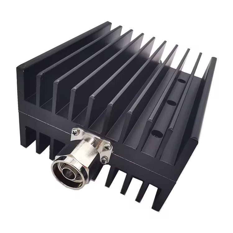 100W fixed attenuator, square shape (1-60dB), N-type male input and female output, DC-3GHz/4GHz